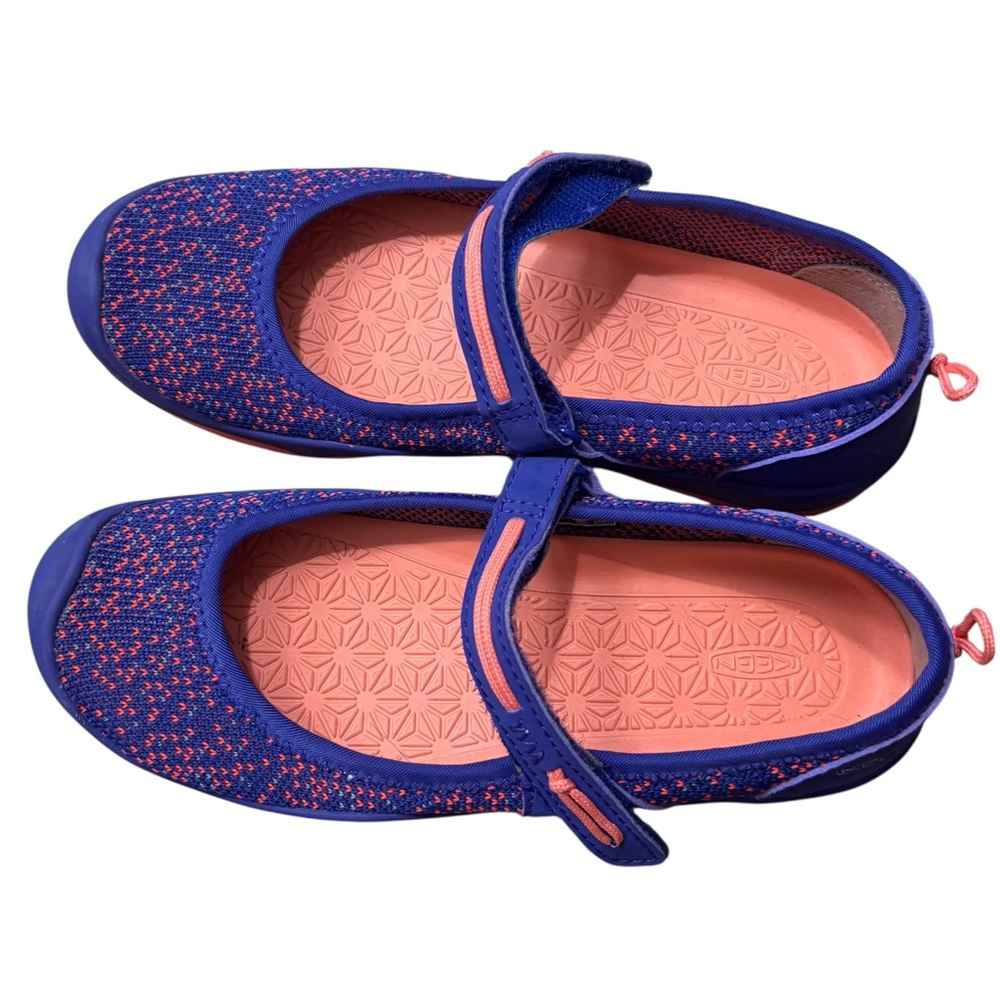 KEEN Baby Moxie Mary Jane Water Shoes in Royal Blue/Fusion Coral Size 2 - Picture 7 of 10
